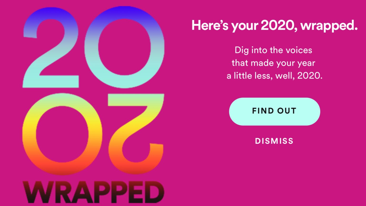 Spotify 2020 Wrapped